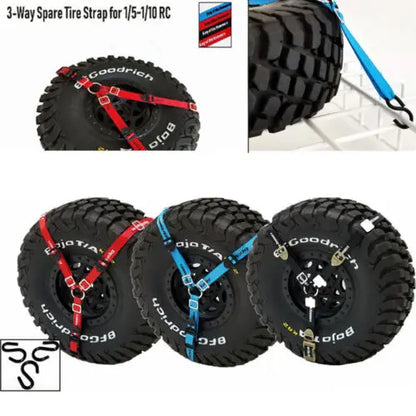 1/10 Spare Tire Strap RC 3-Point Crawler