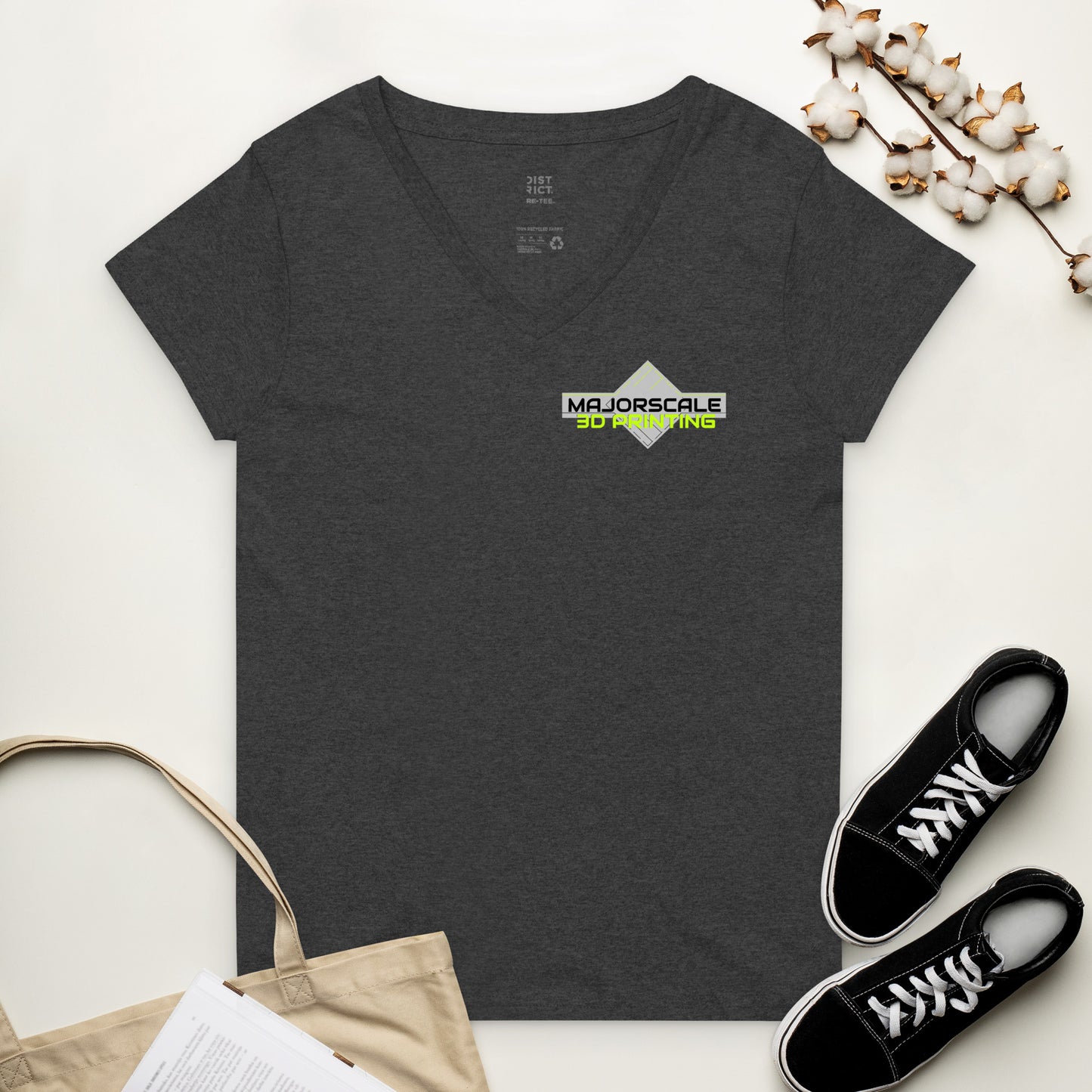 Women’s recycled v-neck t-shirt